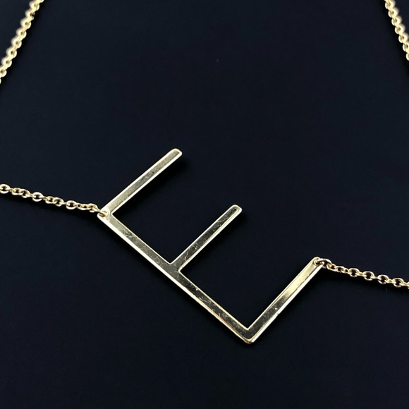 CAI Sideways Letter E Necklace - Picture 8 of 12